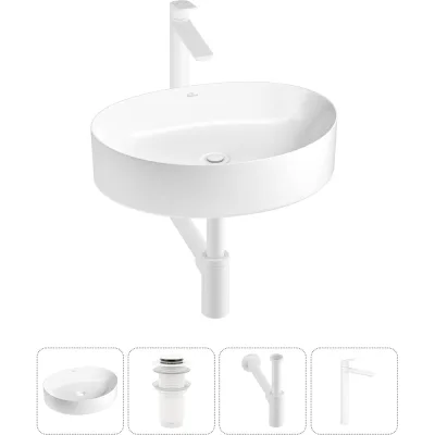 Набор Wellsee 4 в 1 Belle Spa 2.0 накладная раковина 50x38 см 20212588R
