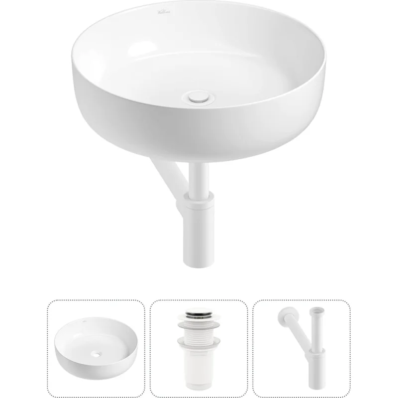 Набор Wellsee 3 в 1 Belle Spa 3.0 накладная раковина 44x44 см 20212640R