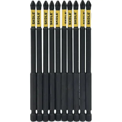 Бита магнитная SKOLE (BT2) 10 шт, PH2-127, сталь S2 оригинал BT2-H2127