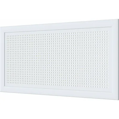 Декоративный экран для радиаторов и батарей Cosca Decor Модерн 600x1200 мм, белый, квадро 10-20, с рамкой СПБ004384