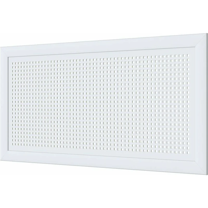 Декоративный экран для радиаторов и батарей Cosca Decor Модерн 600x1200 мм, белый, квадро 10-20, с рамкой СПБ004384