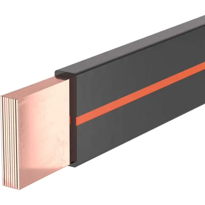 Гибкая шина в ПВХ изоляции DKC 5x100x1мм, In 1385А ΔT 50K 2м R5BFC51001
