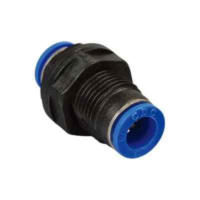 Цанговое проходное соединение CDC Pneumatics пластик, 6мм PMP 06N
