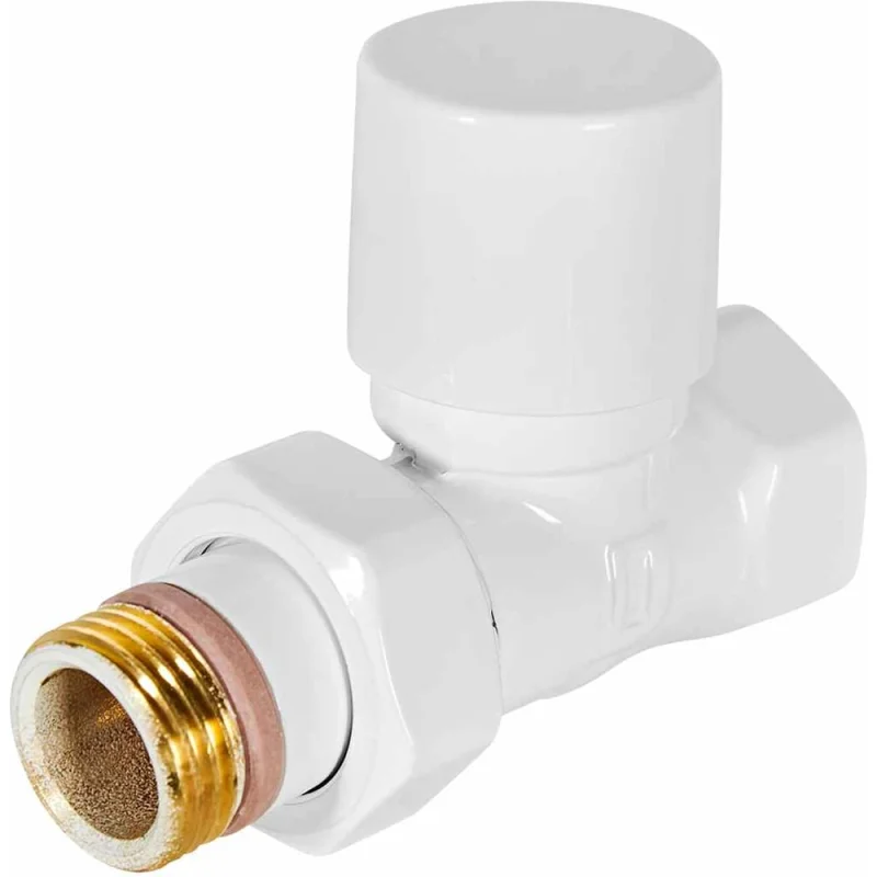 Клапан запорно-балансировочный Design белый, прямой STOUT SVLD-0001-000015W RG00943679D0HO