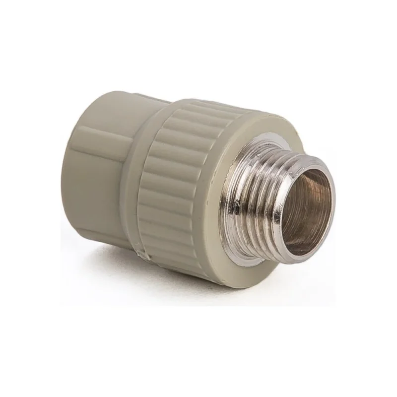 Комбинированная муфта LAMMIN ppr нр 20x3/4" 100/25 серый Lm31041020020G