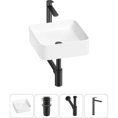 Набор Wellsee 4 в 1 Mint накладная раковина 37x37 см 20212458R
