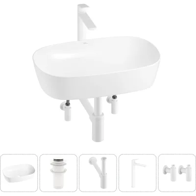 Набор Wellsee 5 в 1 Ground Breaking накладная раковина 50x39 см 20212348R