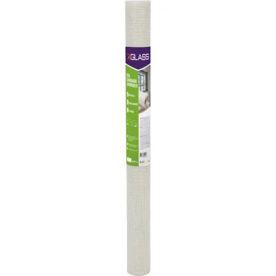 Сетка стеклотканевая штукатурная X-Glass Pro 5x5 мм, 1x10 м, 60 гр/кв.м 280033