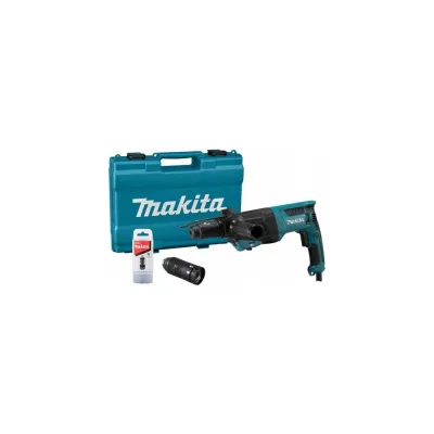 Перфоратор Makita SDS+,800Вт,26мм,огр. глубины, кейс, б/зажимной патрон HR2670FT