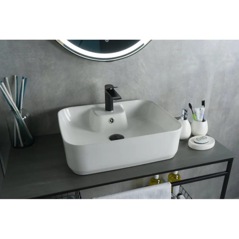 Раковина Gid N9445 накладная белая 52x41.5x15 51155