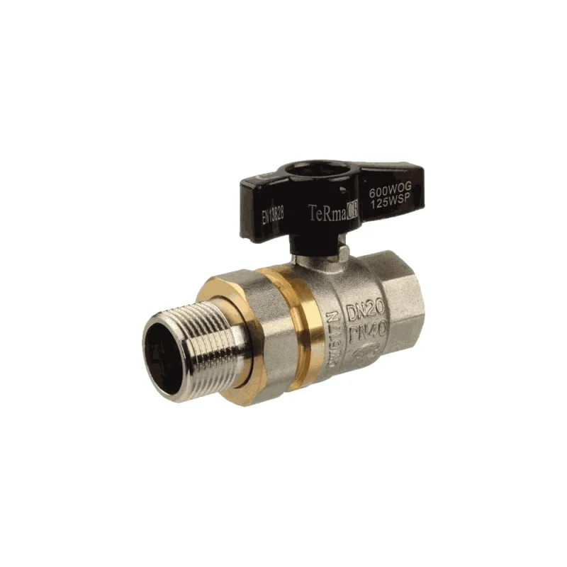 Шаровой кран Terma CB 3/4 бабочка с американка 25692