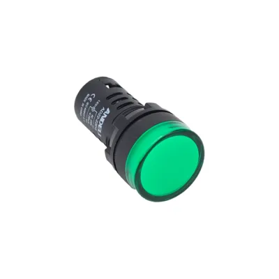 Лампа ANDELI AD16-22DS, LED, матрица, d22мм, зеленый, 24В, AC/DC ADL10-139