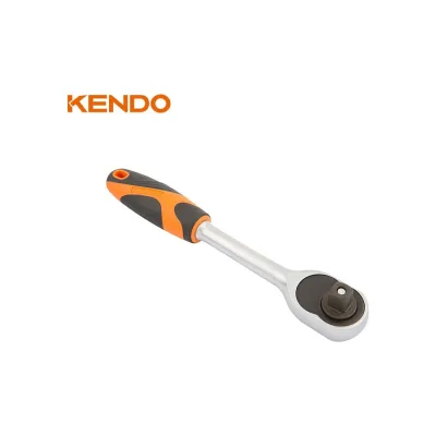 Ключ-трещотка KENDO CrV, 200 мм, зубьев 72,  3/8" 16111