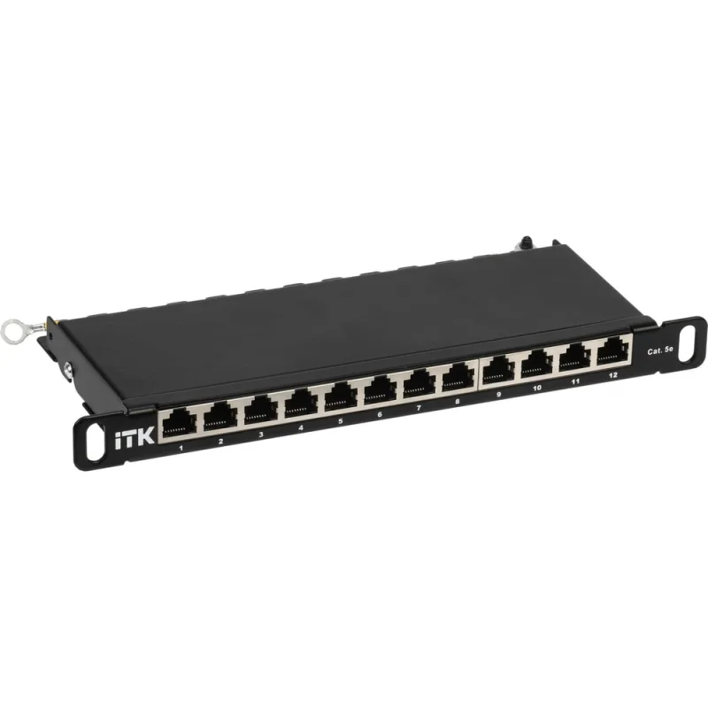 Патч-панель ITK 0,5U кат.5E STP 12 портов 10" Dual IDC PP12-D05UC5ES-D05-10