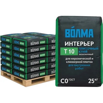 Клей для плитки Волма Интерьер С0 25 кг (392 шт) 30001644