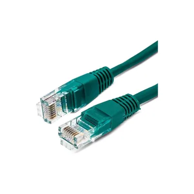 Кабель патч-корд U/UTP 5e кат. 3м FL-U5-3M-G 26AWG(7x0.16 мм), омедненный алюминий (CCA), PVC, зелёный Filum 00-00872965