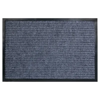 Грязезащитный коврик РемоКолор 3+2 ПВХ, полиэстер, серый, 60x90 см 70-1-691
