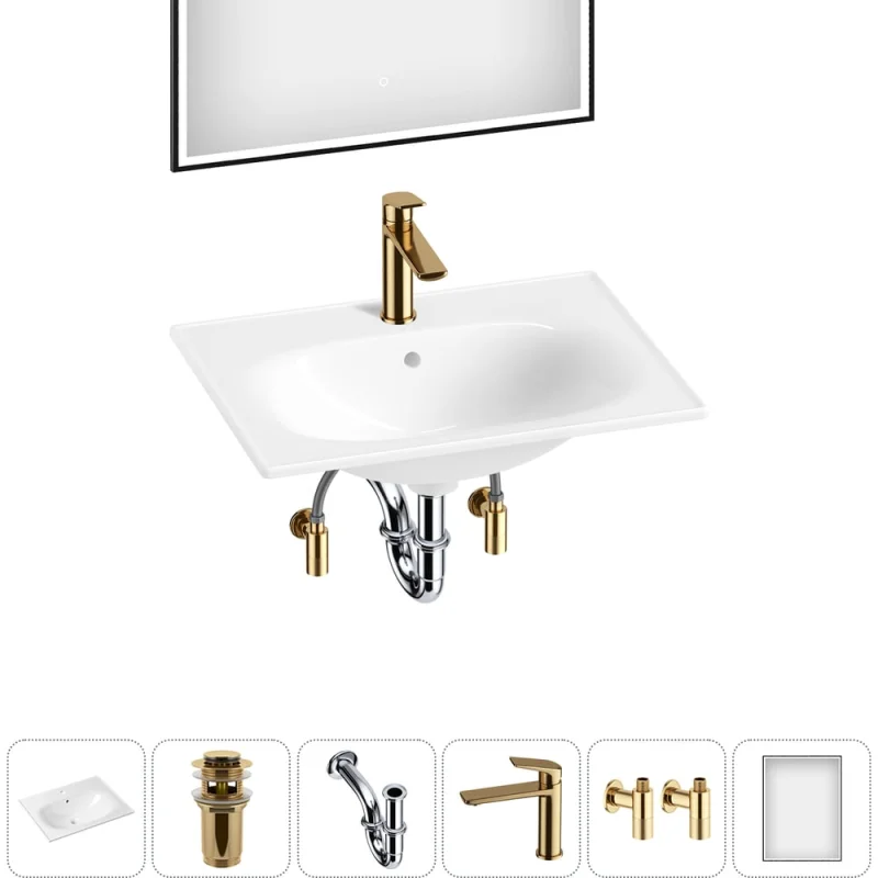 Врезная раковина для ванной Lavinia Boho комнаты Bathroom Sink в наборе 6 в 1 20217593R