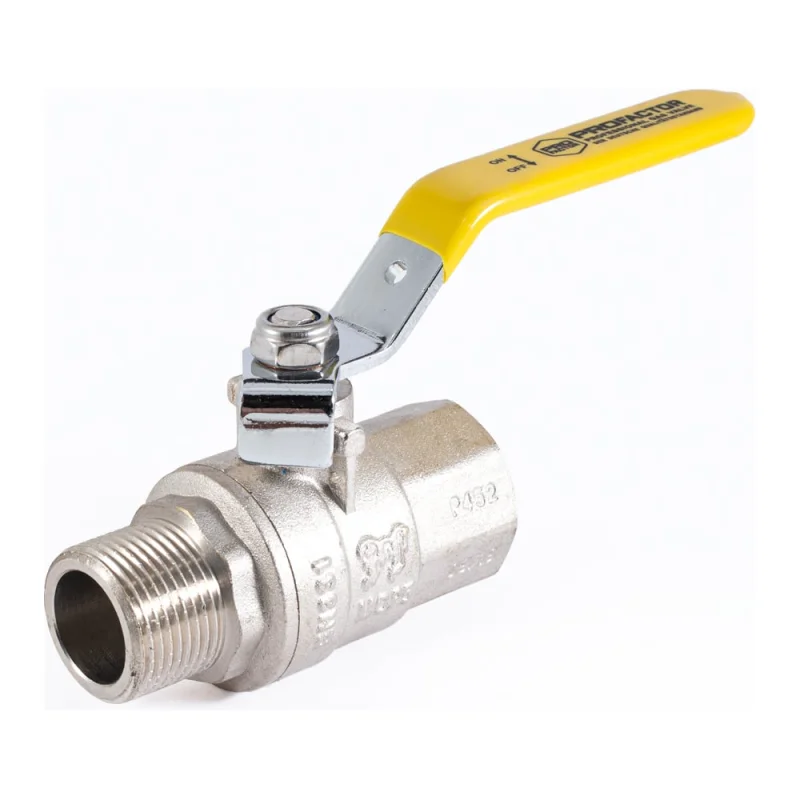 Шаровой кран для газа PROFACTOR PF GAS ручка рычаг, в/н 3/4 дюйма PF GBV 346