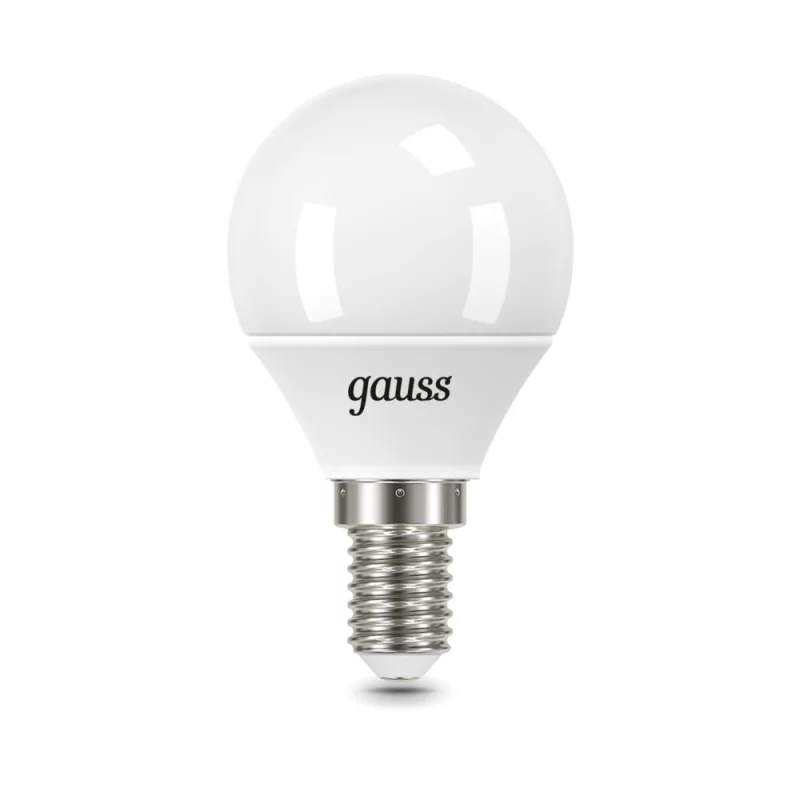 Лампа светодиодная Gauss E14 6500К 9,5 Вт 950 Лм 175-240 В шар тонированная
