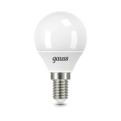 Лампа светодиодная Gauss E14 6500К 9,5 Вт 950 Лм 175-240 В шар тонированная