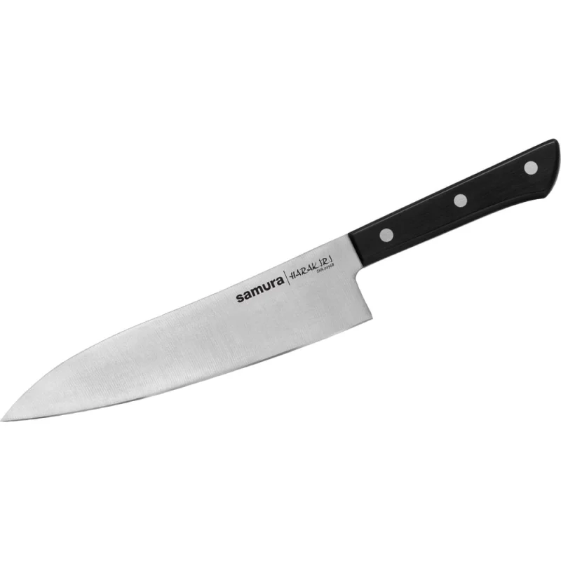 Кухонный нож Samura "HARAKIRI" Гранд Сантоку 197 мм, коррозионно-стойкая сталь, ABS пластик SHR-0096B/K
