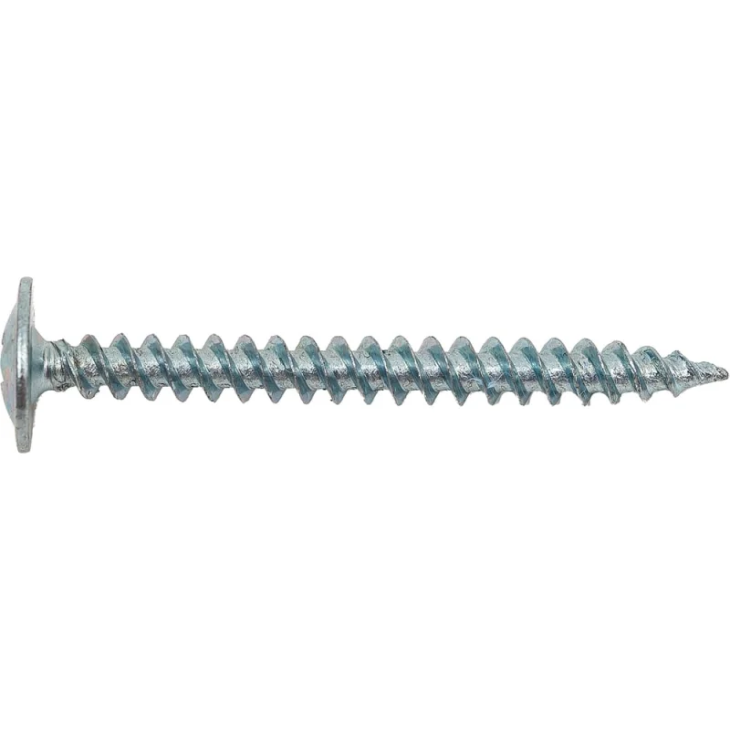 Саморез STEELREX полусфера с прессшайбой, острый, цинк, 4,2x41 мм, 125 шт. 0117042041B400012532