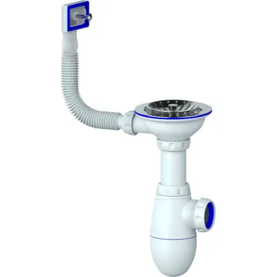 Сифон Unicorn B410 3 1/2х40 с прямоугольным переливом 533277