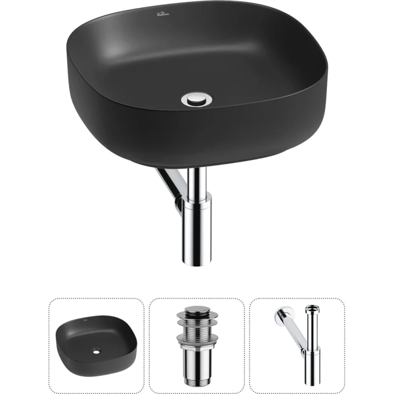 Набор Wellsee 3 в 1 Belle Spa 3.0 накладная раковина 45x45 см 20212708R