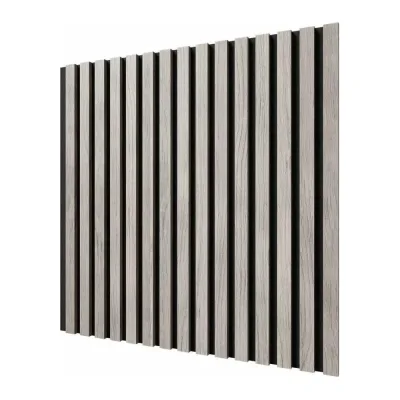 Акустические стеновые панели Cosca Decor 600x600x19 мм, черный войлок, рейки МДФ 00-00074604