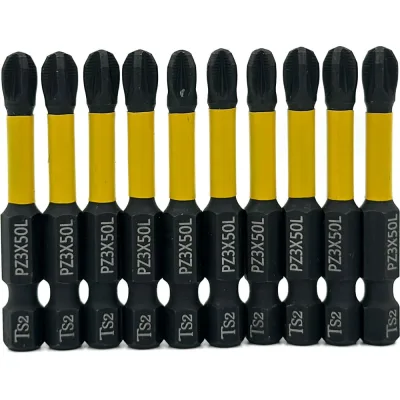 Бита магнитная Skole (BT2) 10 шт, PZ3-50, сталь S2 оригинал BT2-Z3050