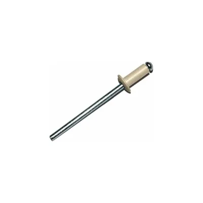 Заклёпка вытяжная Daxmer 4,0x10 мм, RAL 1014, алюм/ст., 1000 шт. 00000307997
