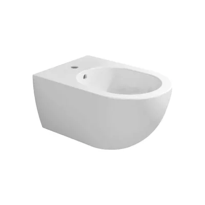 Подвесное биде Flaminia App 540x360хh270 мм, 1 отверстие для смесителя, перелив, крепление в комплекте, керамика, цвет белый AP218