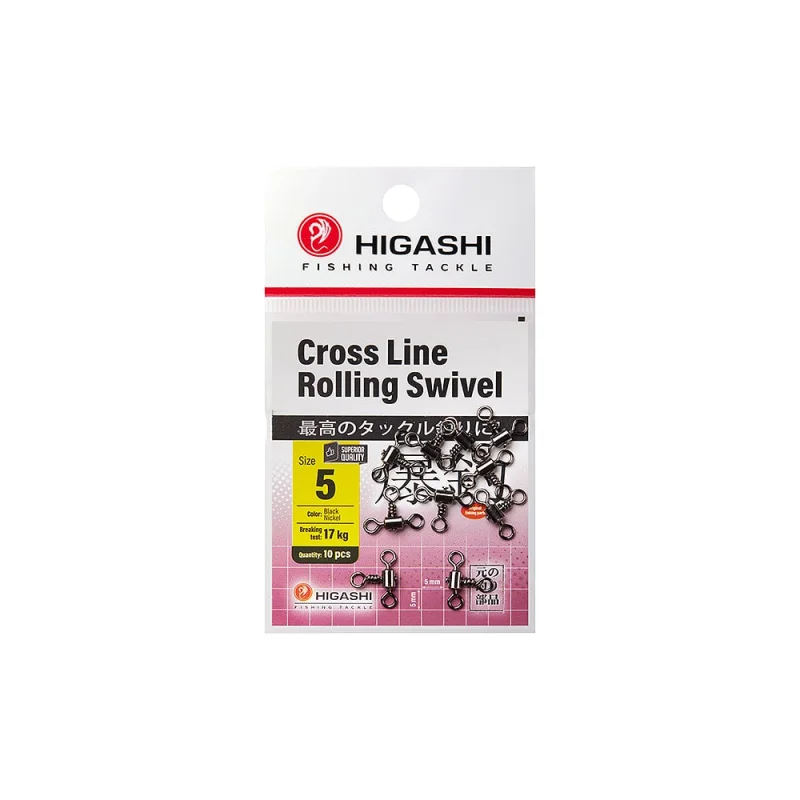 Вертлюг HIGASHI Cross Line Rolling Swivel, #5 05189_4090