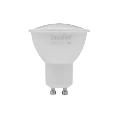 Умная лампа Camelion Smart Home LSH5/GU10/RGBСW/WIFI/3 (3 шт. 5Вт GU10 RGB+DIM+CW 220В WiFi) 15949