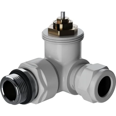 Набор термостатический трехосевой Royal Thermo Design Pro 15мм М30x1.5, белый НС-1646645