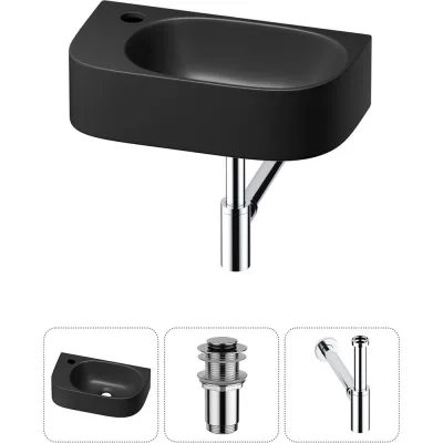 Комплект Wellsee 3 в 1 Lavinia Boho Bathroom Sink накладная/подвесная раковина 40x22 см 20216348R