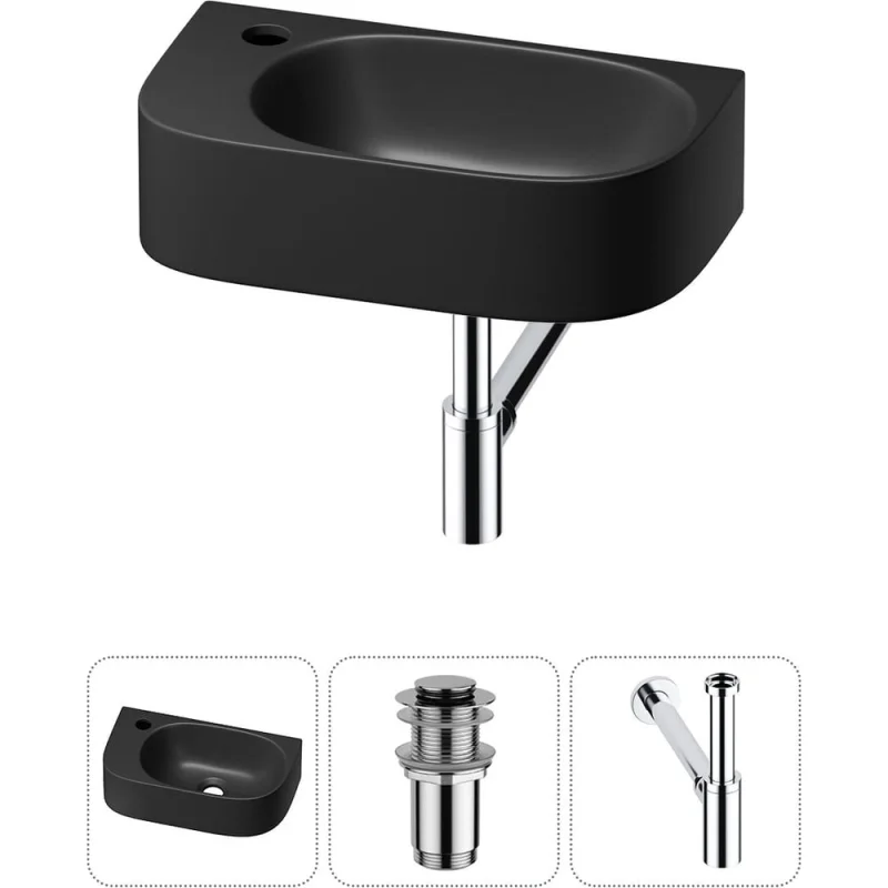 Комплект Wellsee 3 в 1 Lavinia Boho Bathroom Sink накладная/подвесная раковина 40x22 см 20216348R