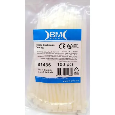 ΠΠ°Π±Π΅Π»ΡΠ½Π°Ρ ΡΡΡΠΆΠΊΠ° BM Group ΡΠ²Π΅Ρ Π΅ΡΡΠ΅ΡΡΠ²Π΅Π½Π½ΡΠΉ, 140x3,6 ΠΌΠΌ, 100 ΡΡ. BM-B1436