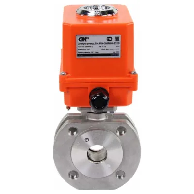 Шаровой кран DN.ru КШмФП.316.200 Ду25 Ру16 электропривод QT-003 MINI 220В D160-01734