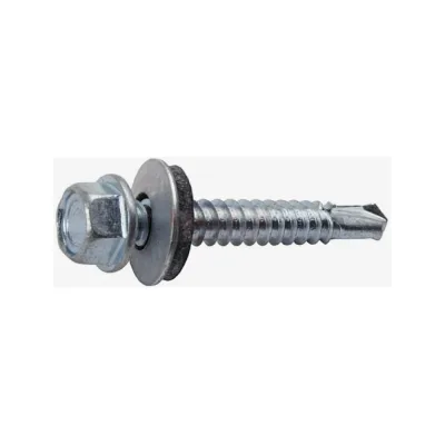 Саморез с шайбой EPDM BEFAST 4,8x28, уменьшенное сверло, 400 шт. SS48028400S