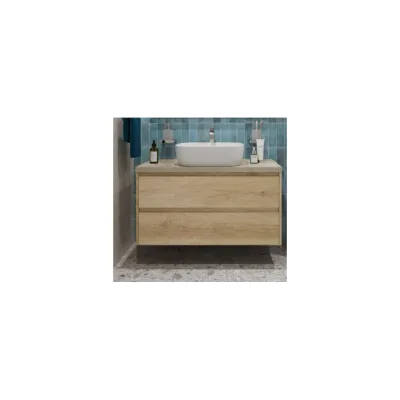 Подвесная тумба со столешницей и накладной раковиной BelBagno KRAFT 80 KRAFT80RNN-KEPMCO-1302-SET