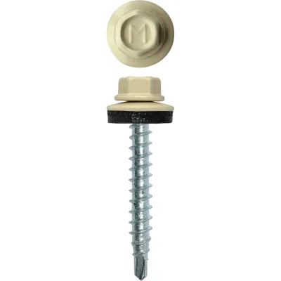 Кровельный саморез Daxmer 4,8x35 RAL 1015 сверло №1, 250шт 00000303918