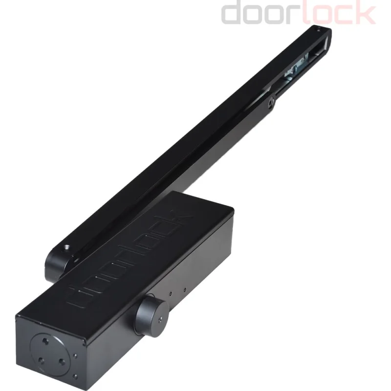 Доводчик Doorlock DL340S/N BC HO EN1-4 со скользящей тягой черный 75581