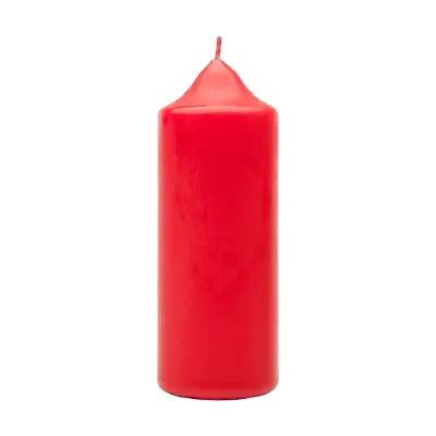 Свеча Антей Candle бочонок 50x150 мм, цвет красный 5075822