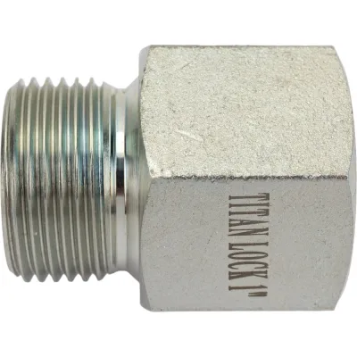 Переходной ниппель TITAN LOCK сталь, 1", НР BSP/ВР NPT, TL1RMBS-FNP