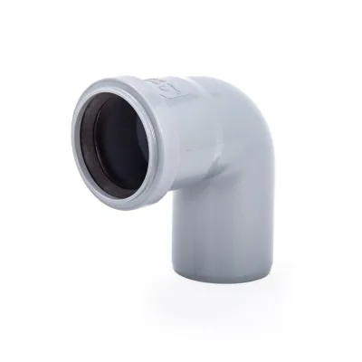 Отвод Lammin d50 мм 87,5° пластиковый для внутренней канализации