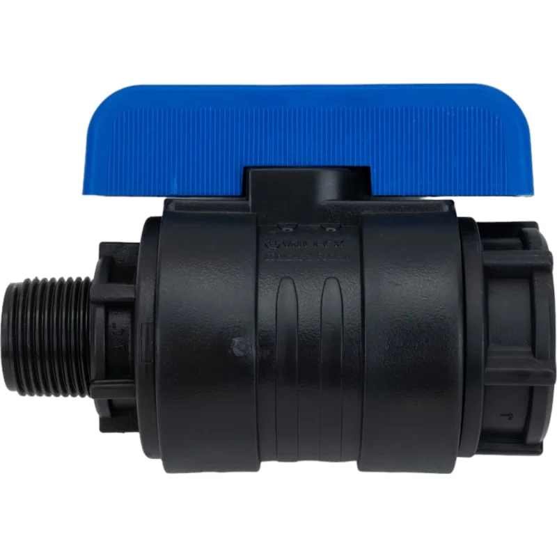 Компрессионный шаровой кран VALFEX ПНД НР/ВН резьба разборный 3/4"- 1"Ду20 1210020034100