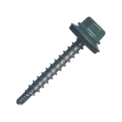 Кровельный саморез МЕТАЛЛСЕРВИС 4.8x35, RAL 6005, 200 шт. 1220568