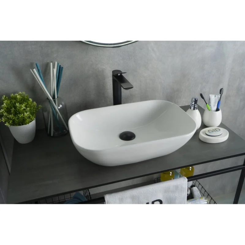 Раковина Gid N9447 накладная белая 51x34x13 51157